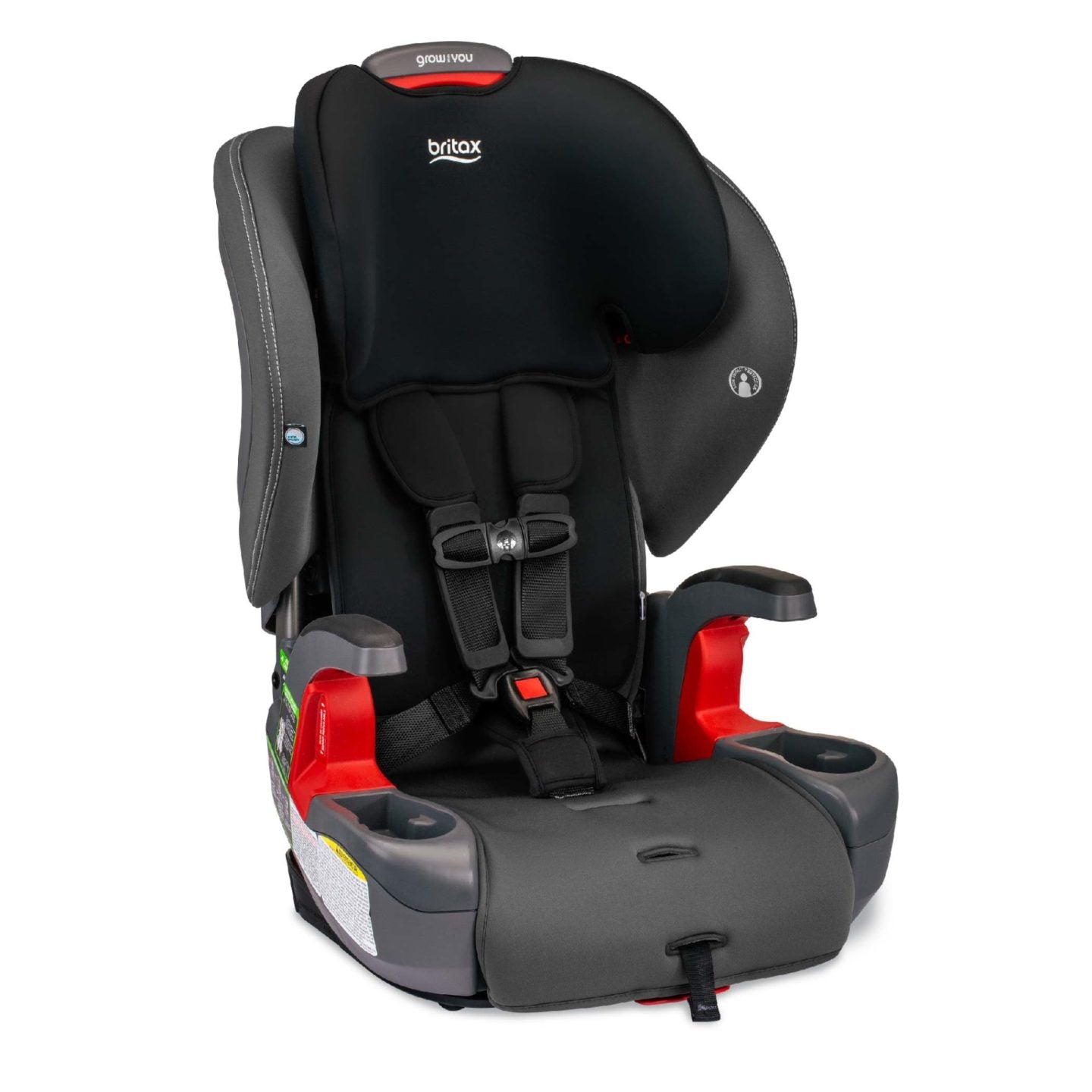 Big kid booster seat with outlet harness