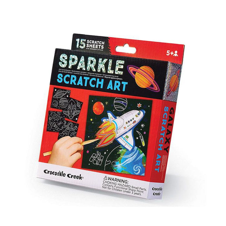 Crocodile Creek Sparkle Scratch Art - Galaxy