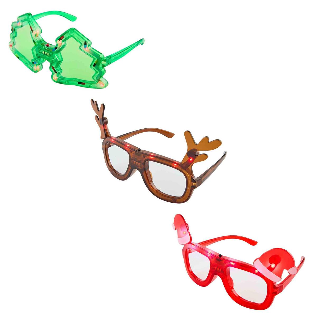 Christmas light up clearance glasses