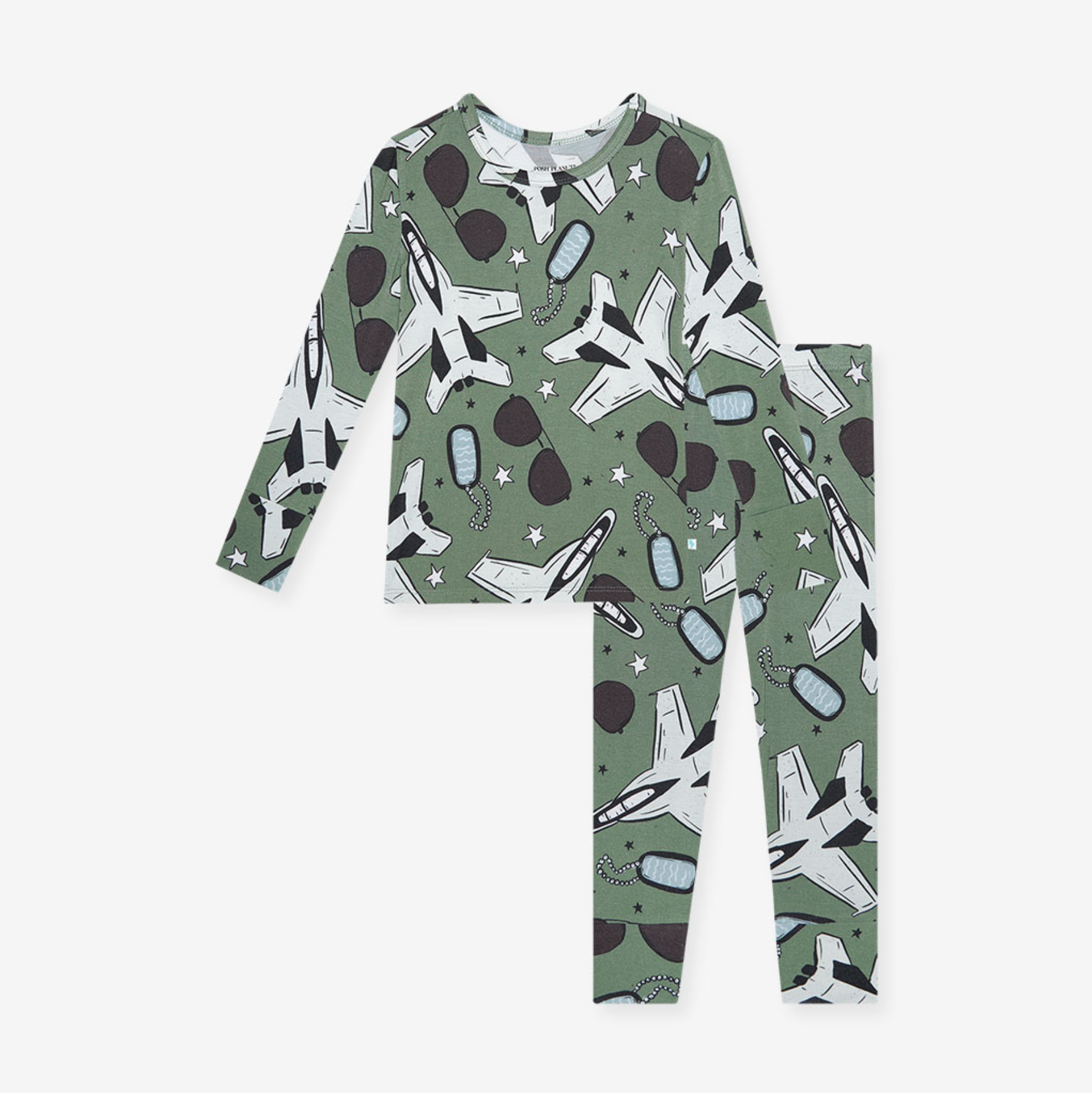 Posh Peanut Airman Long Sleeve Basic Pajama Set