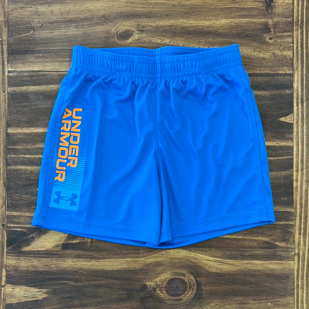 Under Armour Boy UA 3.0 Wordmark Short Photon Blue 2T