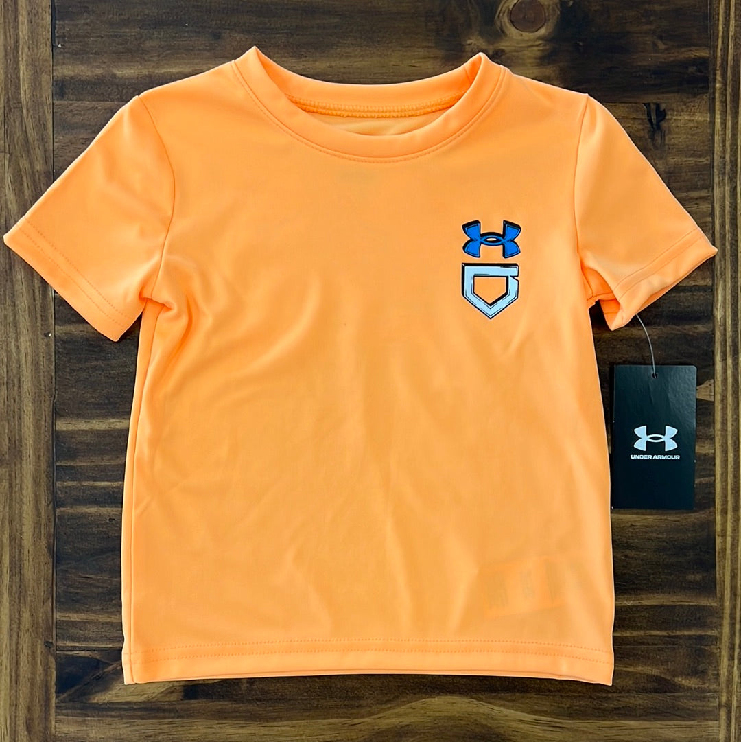 Orange under armour shirt youth best sale