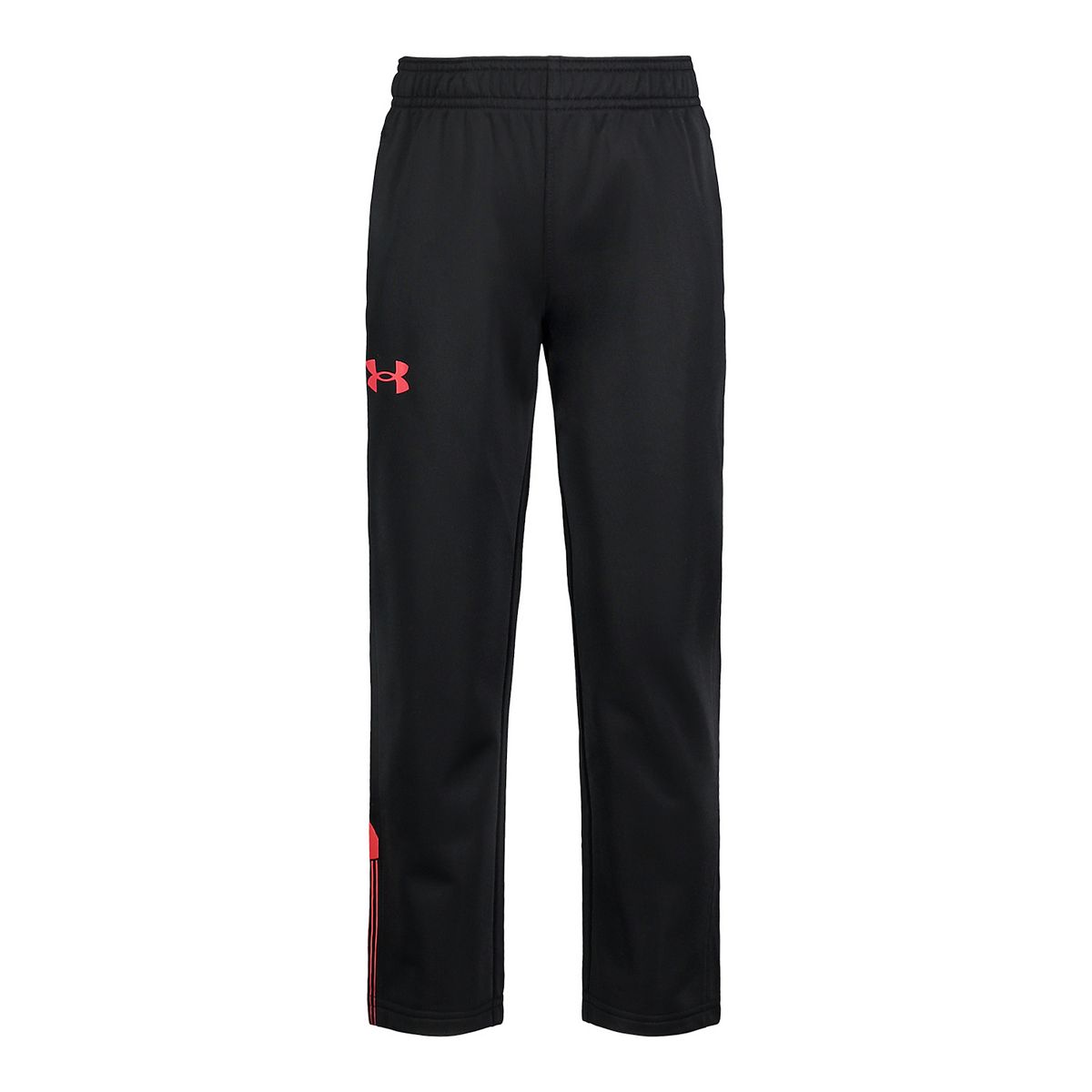 Under Armour Boys' UA Big Logo Tapered Pant - Black/Red