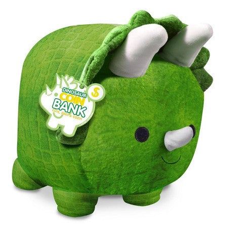 Anker Play Green Plush Dinosaur Coin Bank