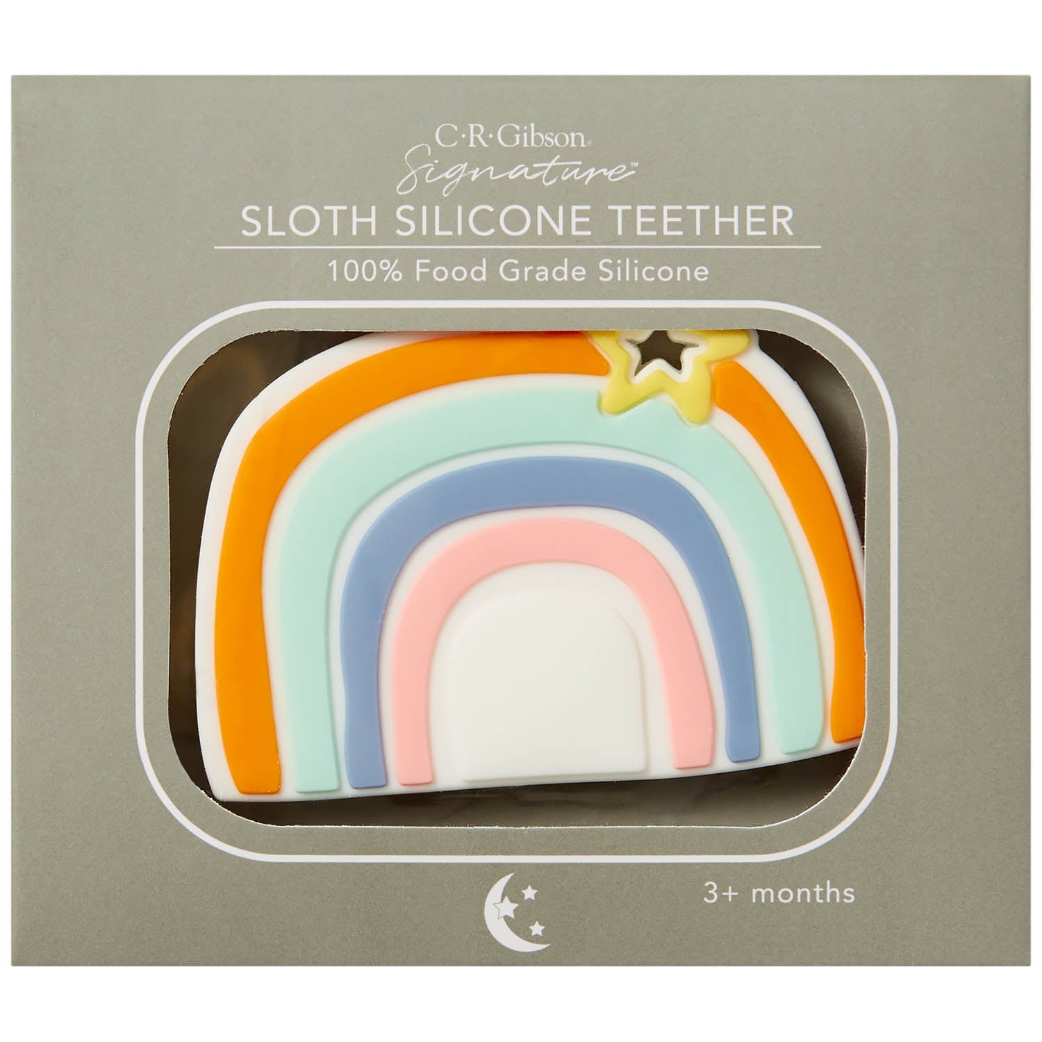 Rainbow best sale silicone teether