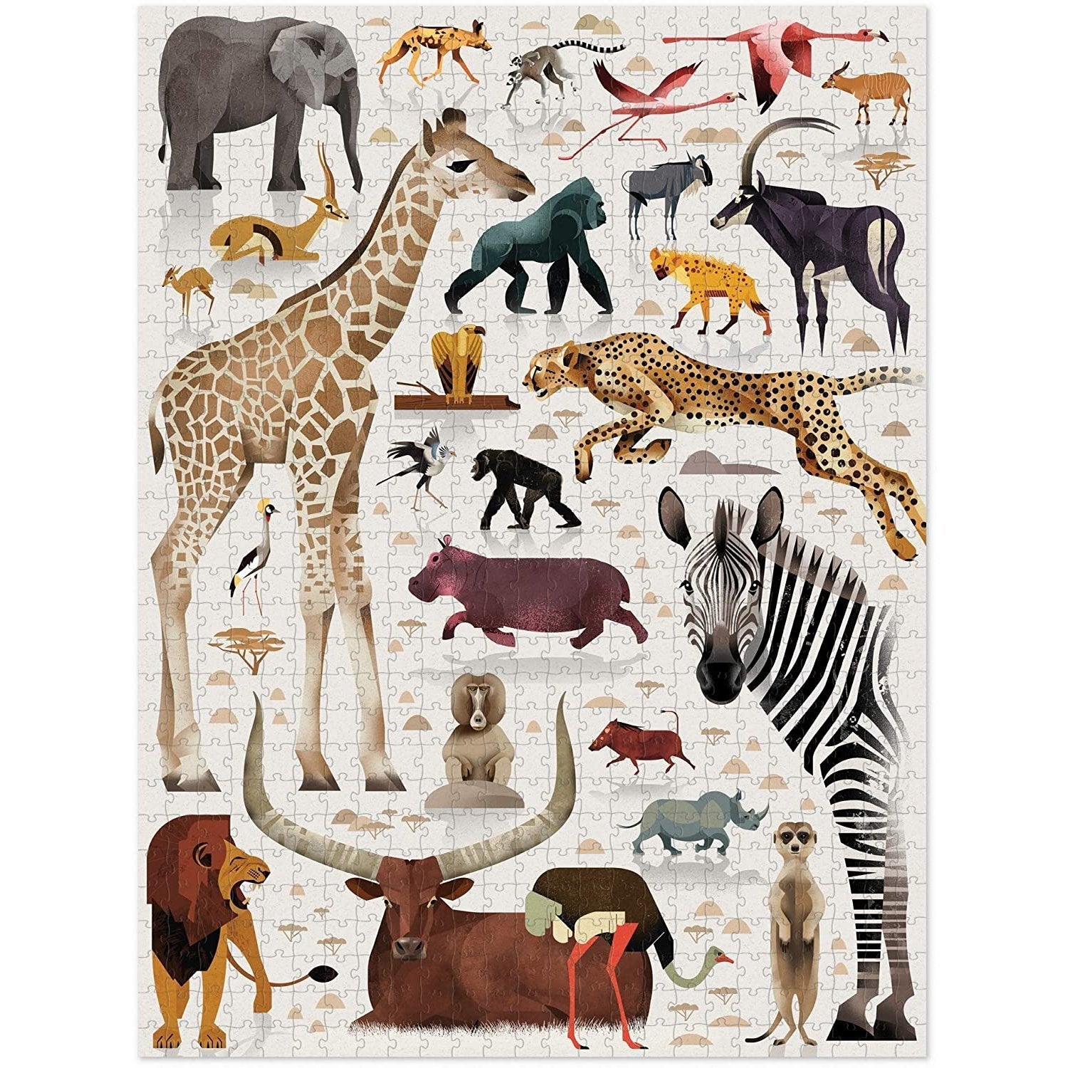 100-Piece Puzzle - 36 Wild Animals – Crocodile Creek