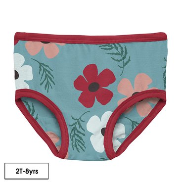 Kickee Pants Print Girl s Underwear Glacier Wildflowers