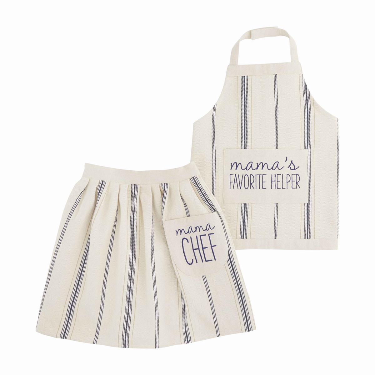 Embroidered White Apron With Chef Hat / Chef Mommy Apron / Chef