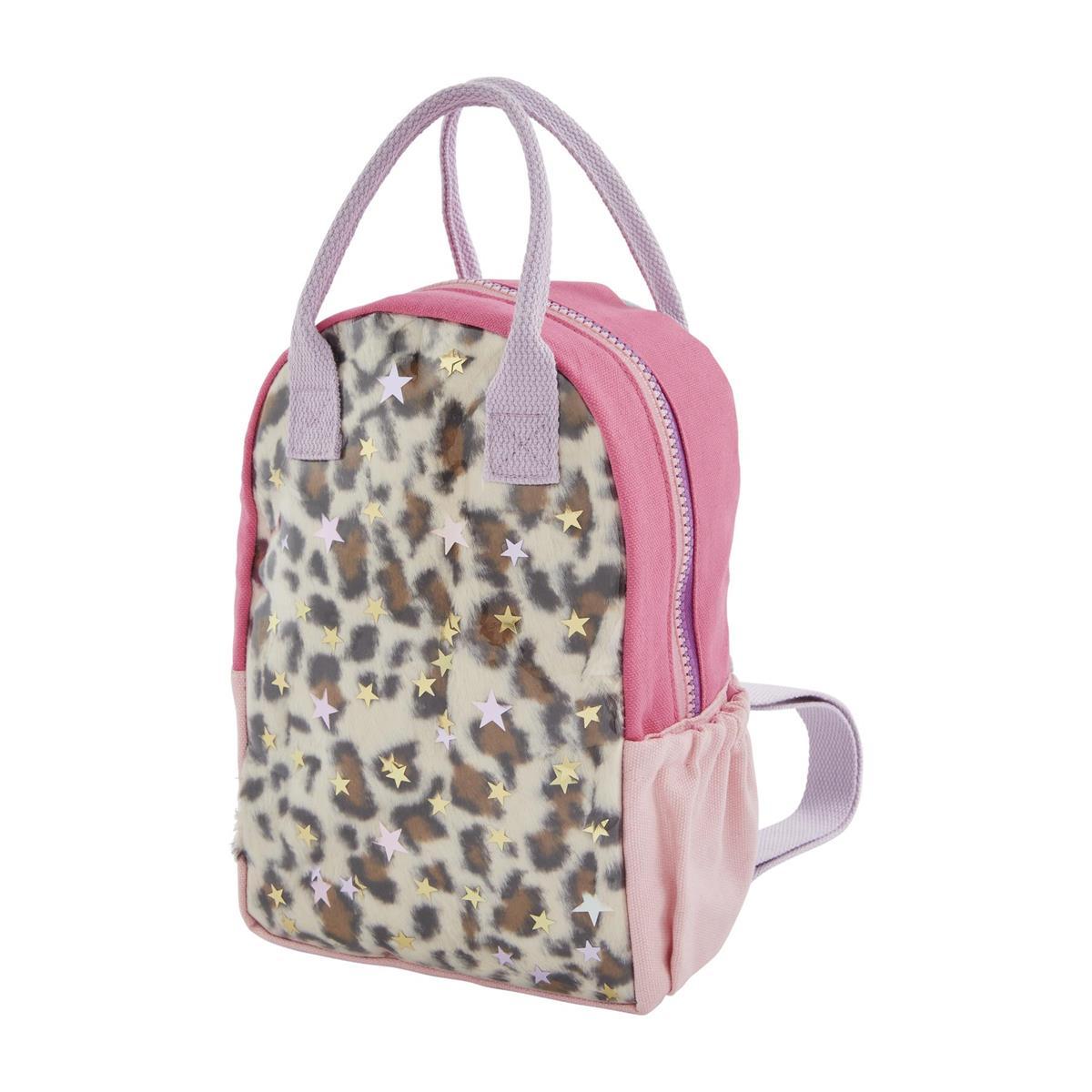 Justice leopard outlet backpack