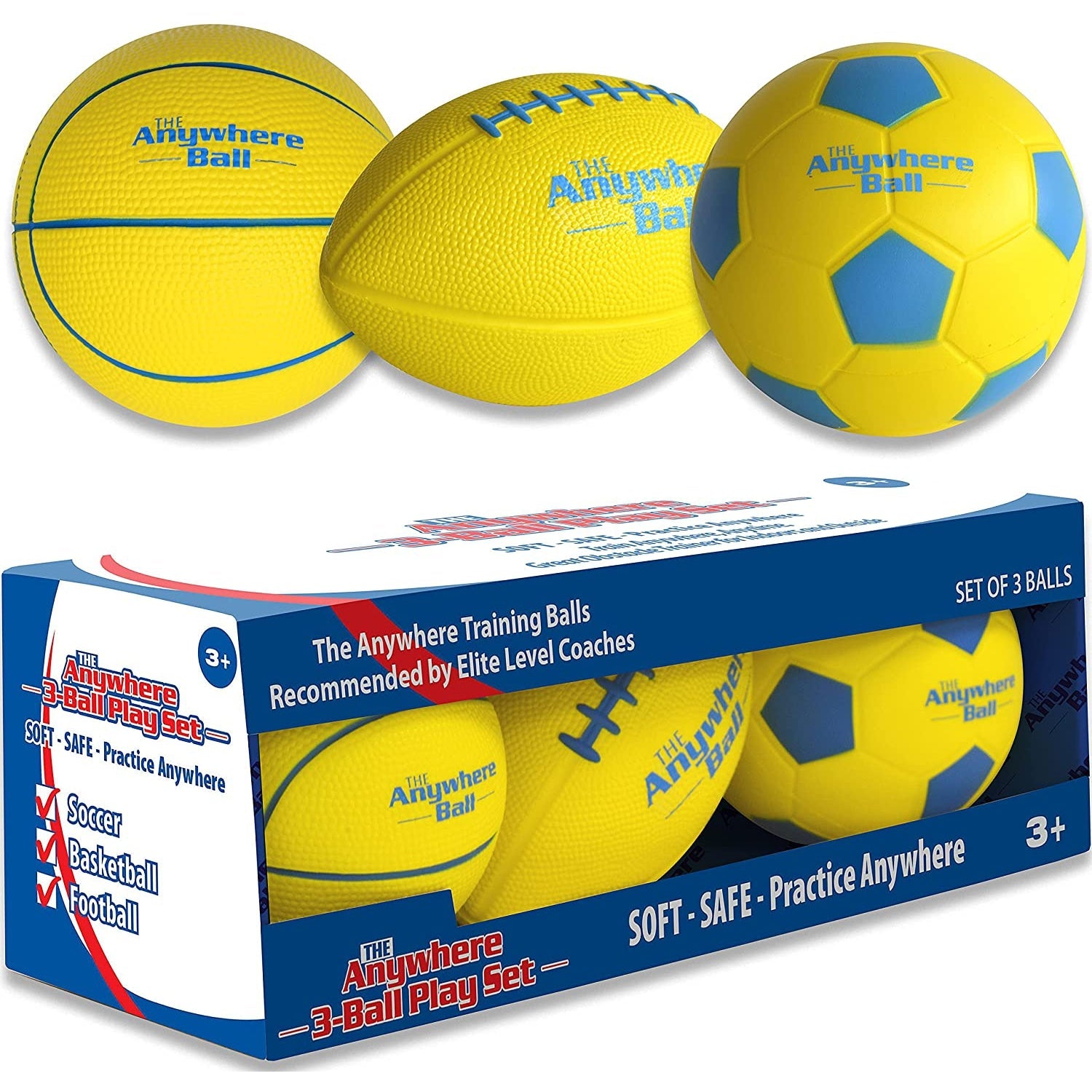 Mini Assorted Foam Football 2 Pack