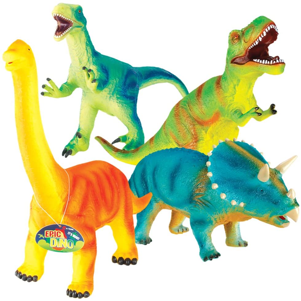 Toysmith soft cheap dinosaur set