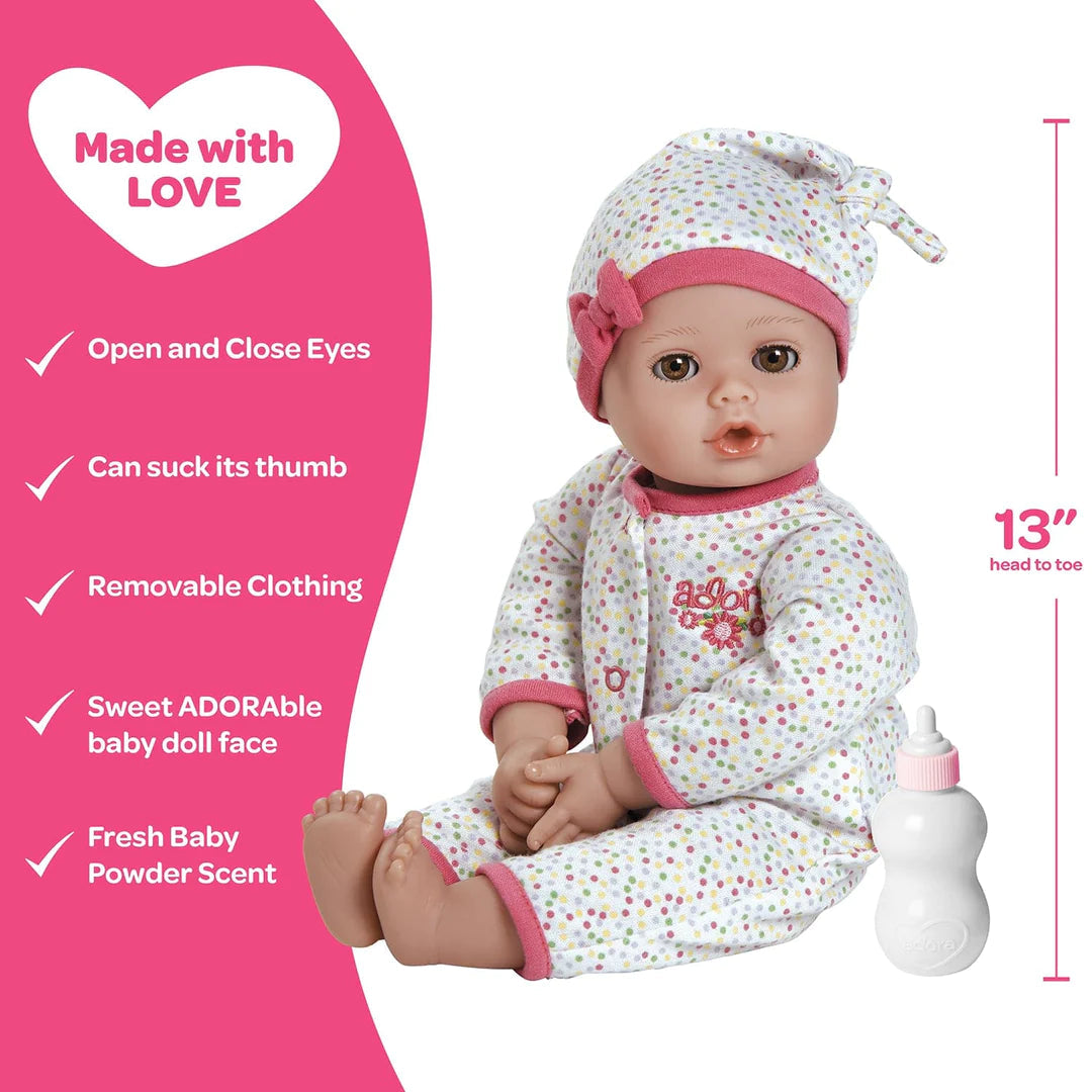 Adora 13-inch Playtime Baby Girl Doll in Pink