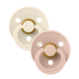 BIBS Latex Pacifier - Ivory/Blush 2Pk-Maighan Distribution-Little Giant Kidz