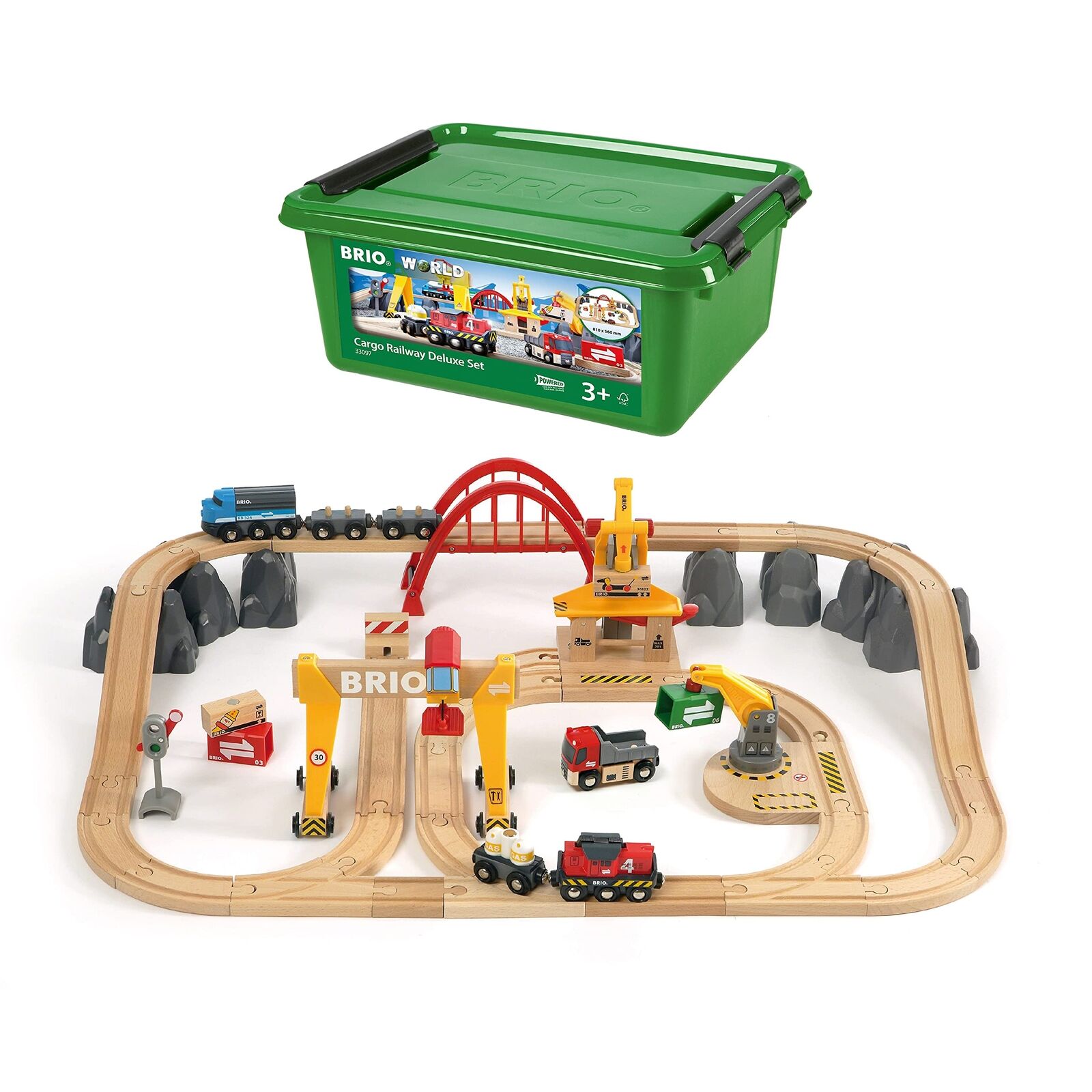 BRIO Cargo Railway Deluxe Set-BRIO-Little Giant Kidz