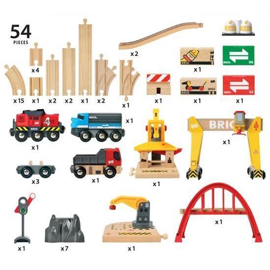 BRIO Cargo Railway Deluxe Set-BRIO-Little Giant Kidz