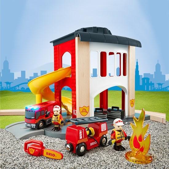 BRIO World Central Fire Station-BRIO-Little Giant Kidz