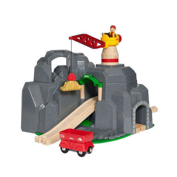 BRIO World Crane & Mountain Tunnel-BRIO-Little Giant Kidz