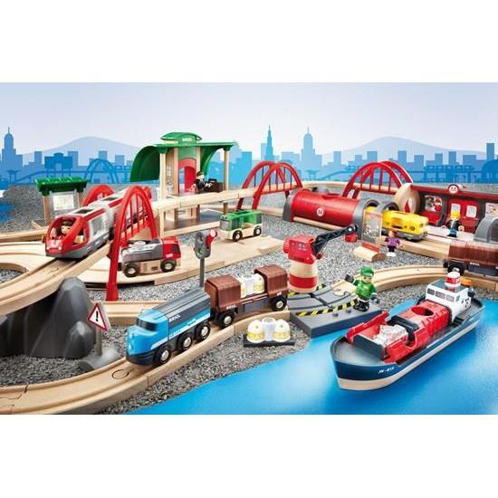 BRIO World Deluxe Railway Set-BRIO-Little Giant Kidz