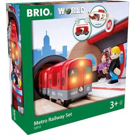 BRIO World Metro Railway Set-BRIO-Little Giant Kidz