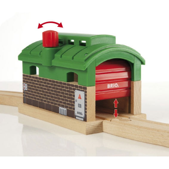 BRIO World Train Garage-BRIO-Little Giant Kidz