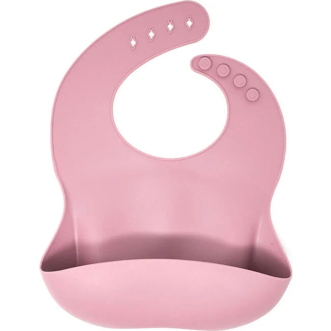 Baby Bar & Co. Silicone Bib - Mauve-Baby Bar & Co.-Little Giant Kidz