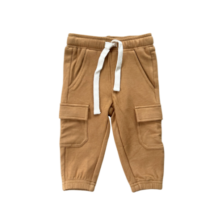 Baby Sprouts Boy Cargo Pants- Toffee-Baby Sprouts-Little Giant Kidz