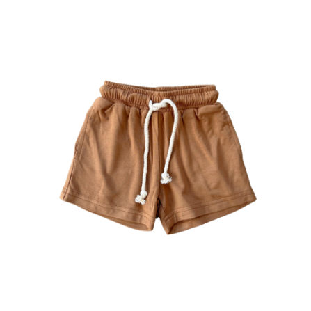 Baby Sprouts Boy's Everyday Shorts- Toffee-Baby Sprouts-Little Giant Kidz