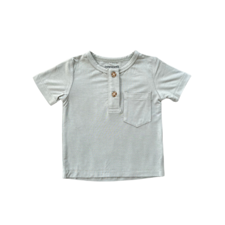 Baby Sprouts Boy's Short Sleeve Henley Shirt-Baby Sprouts-Little Giant Kidz