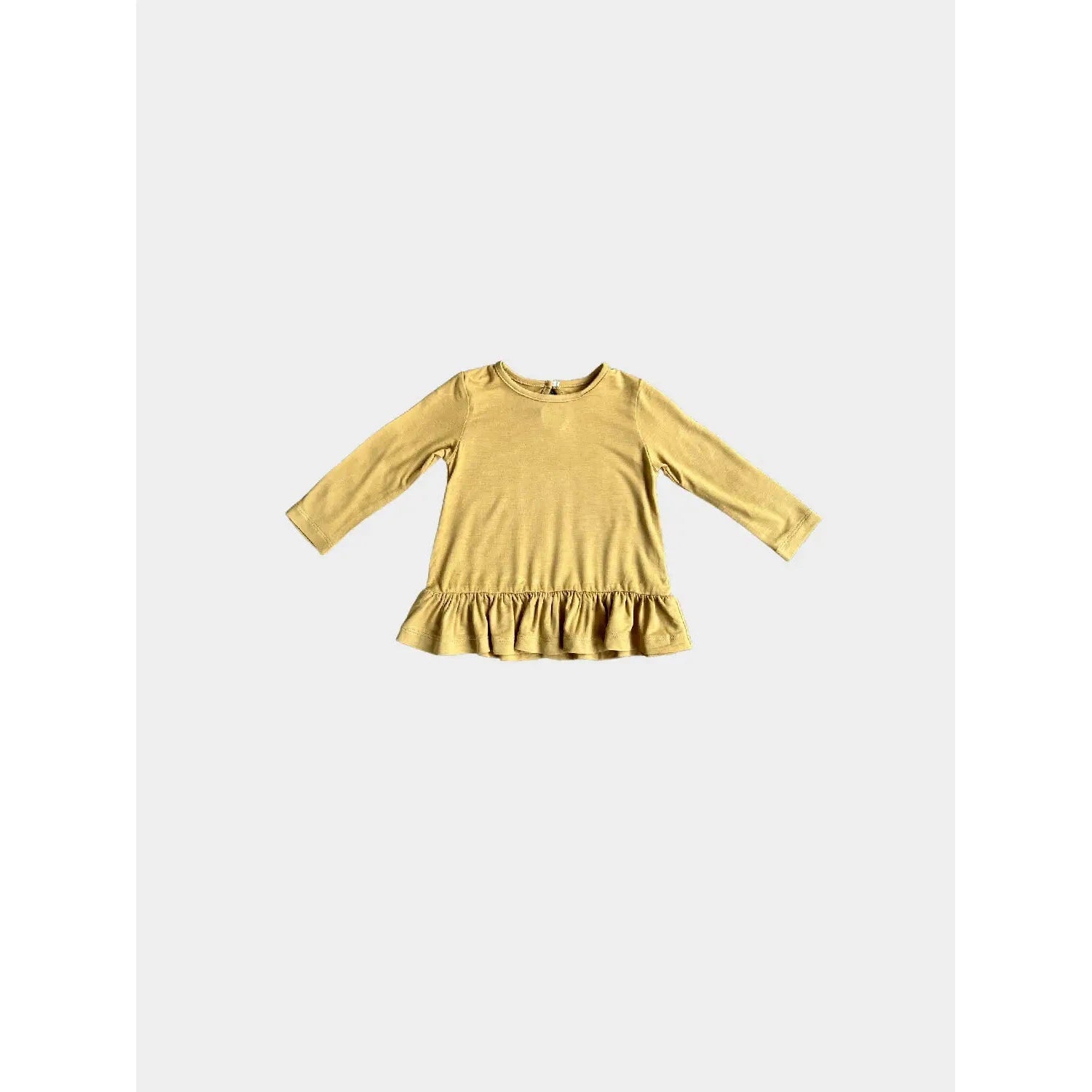 Baby Sprouts Mustard Long Sleeve Peplum Top-Baby Sprouts-Little Giant Kidz