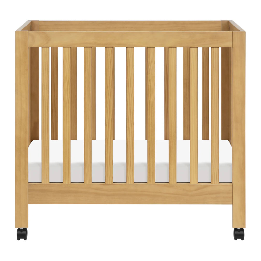 Babyletto Origami Mini Crib - Honey-BABYLETTO-Little Giant Kidz