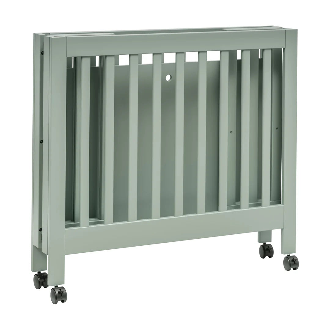 Babyletto Origami Mini Crib - Light Sage-BABYLETTO-Little Giant Kidz