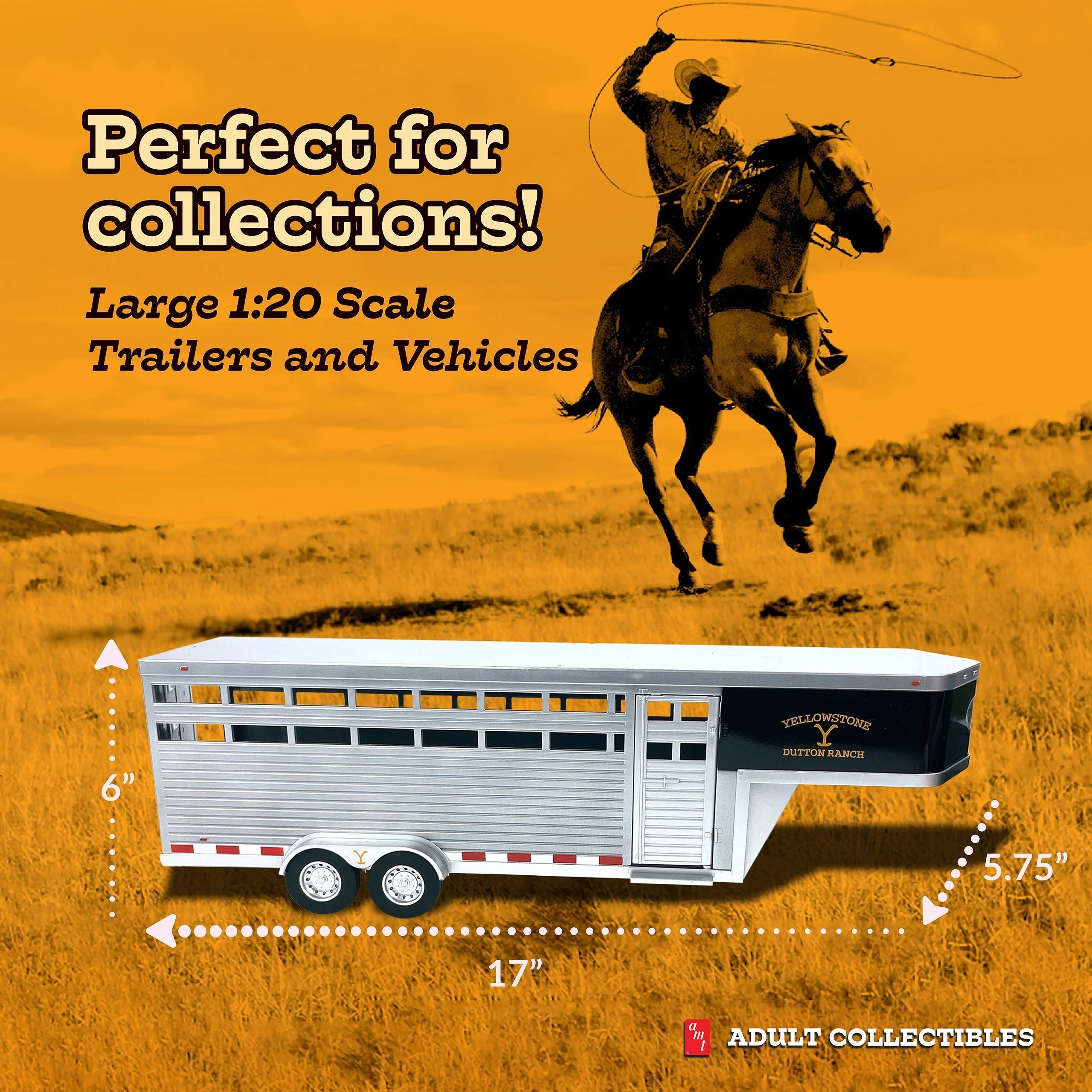 Big Country Toys Yellowstone Adult Collectible - Dutton Ranch Horse Trailer-BIG COUNTRY TOYS-Little Giant Kidz