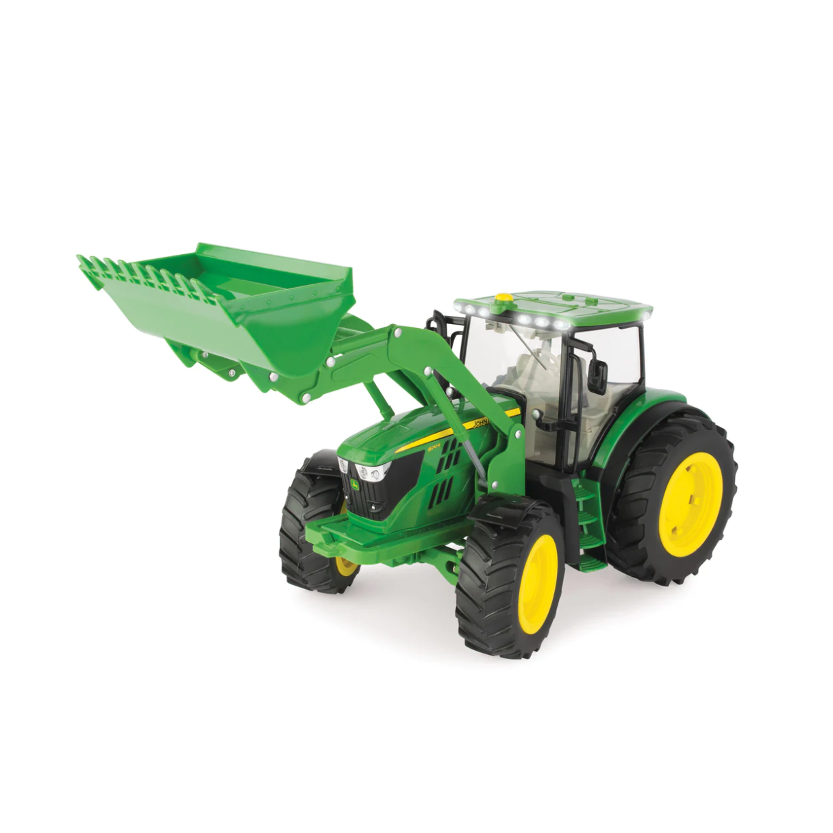 Big Farm Lights & Sounds John Deere 1:16 Scale Tractor with Loader-JOHN DEERE-Little Giant Kidz