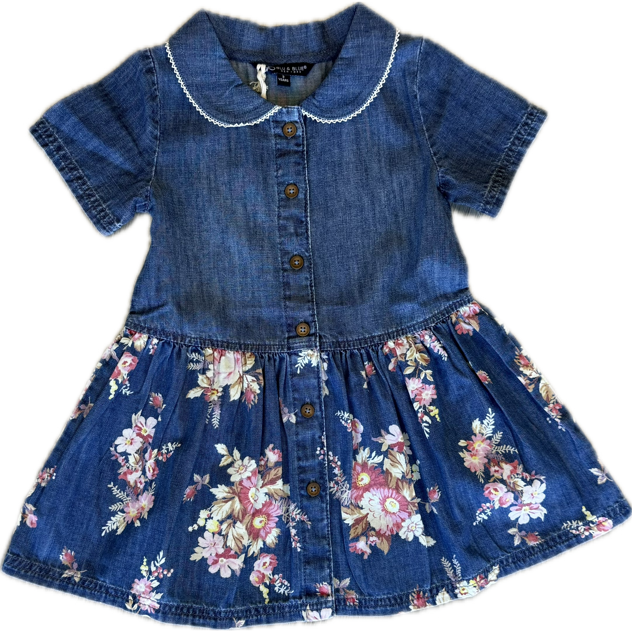 Blu & Blue Abbie Dress-BLU & BLUE-Little Giant Kidz