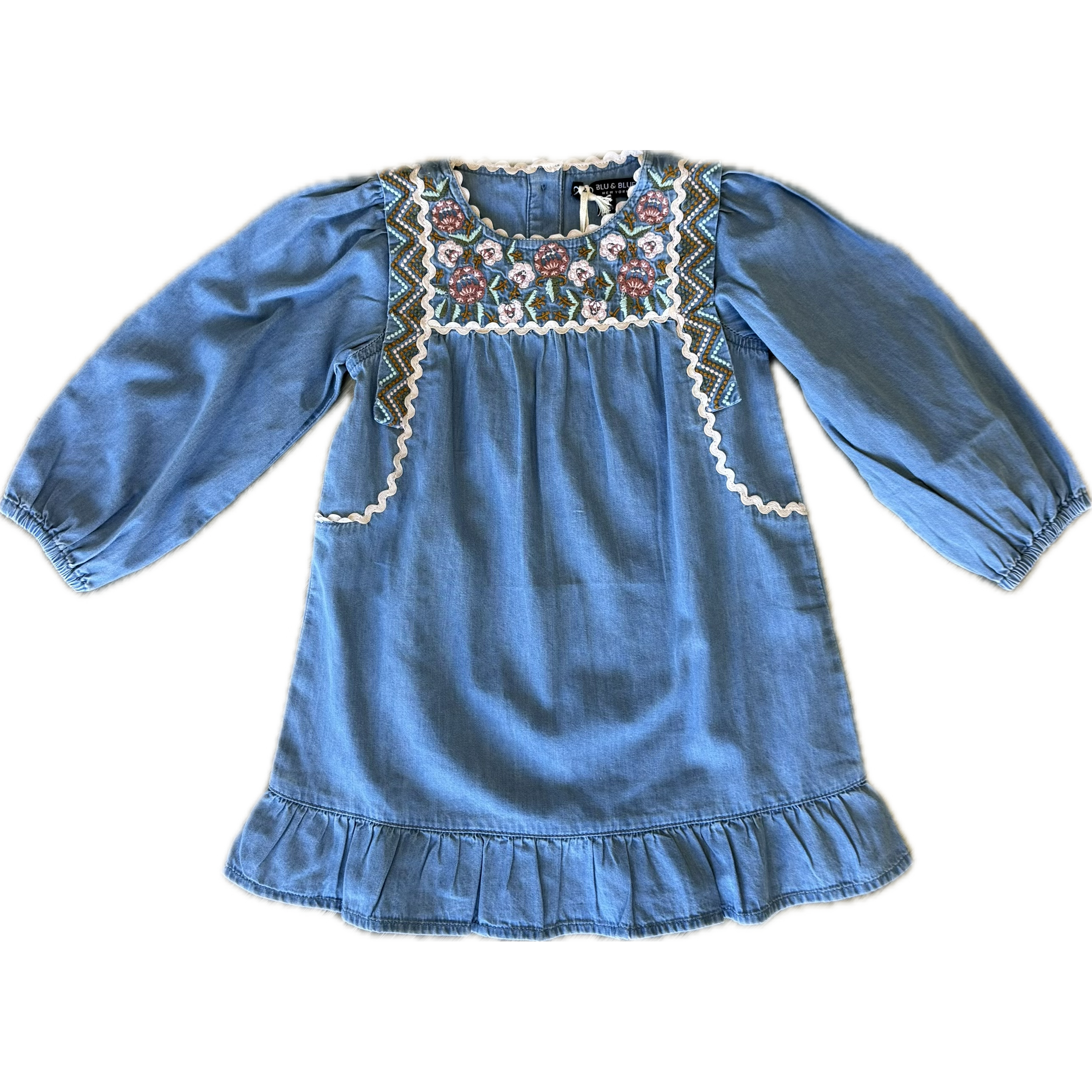 Blu & Blue Laurel Dress-BLU & BLUE-Little Giant Kidz