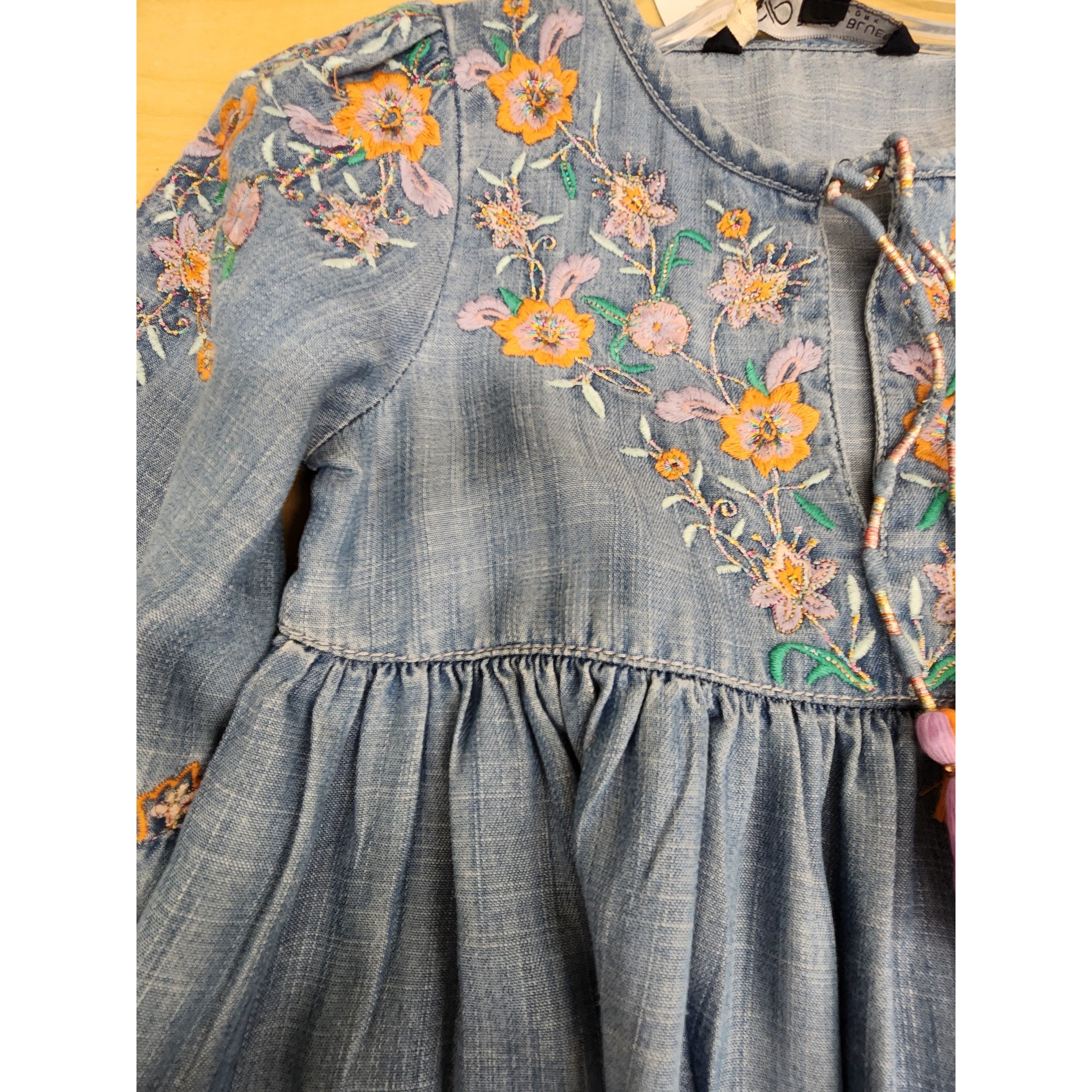 Blu & Blue New York Faye Denim Dress-BLU & BLUE-Little Giant Kidz