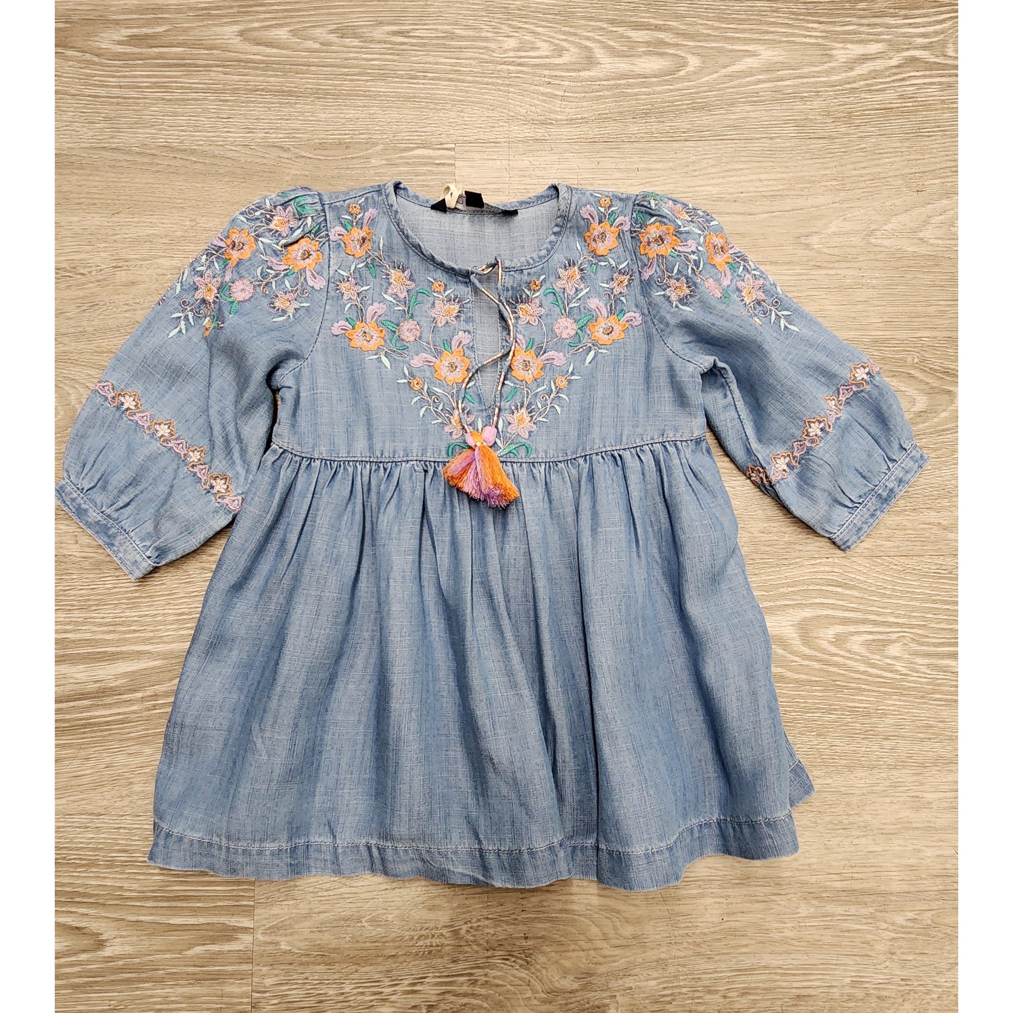 Blu & Blue New York Faye Denim Dress-BLU & BLUE-Little Giant Kidz