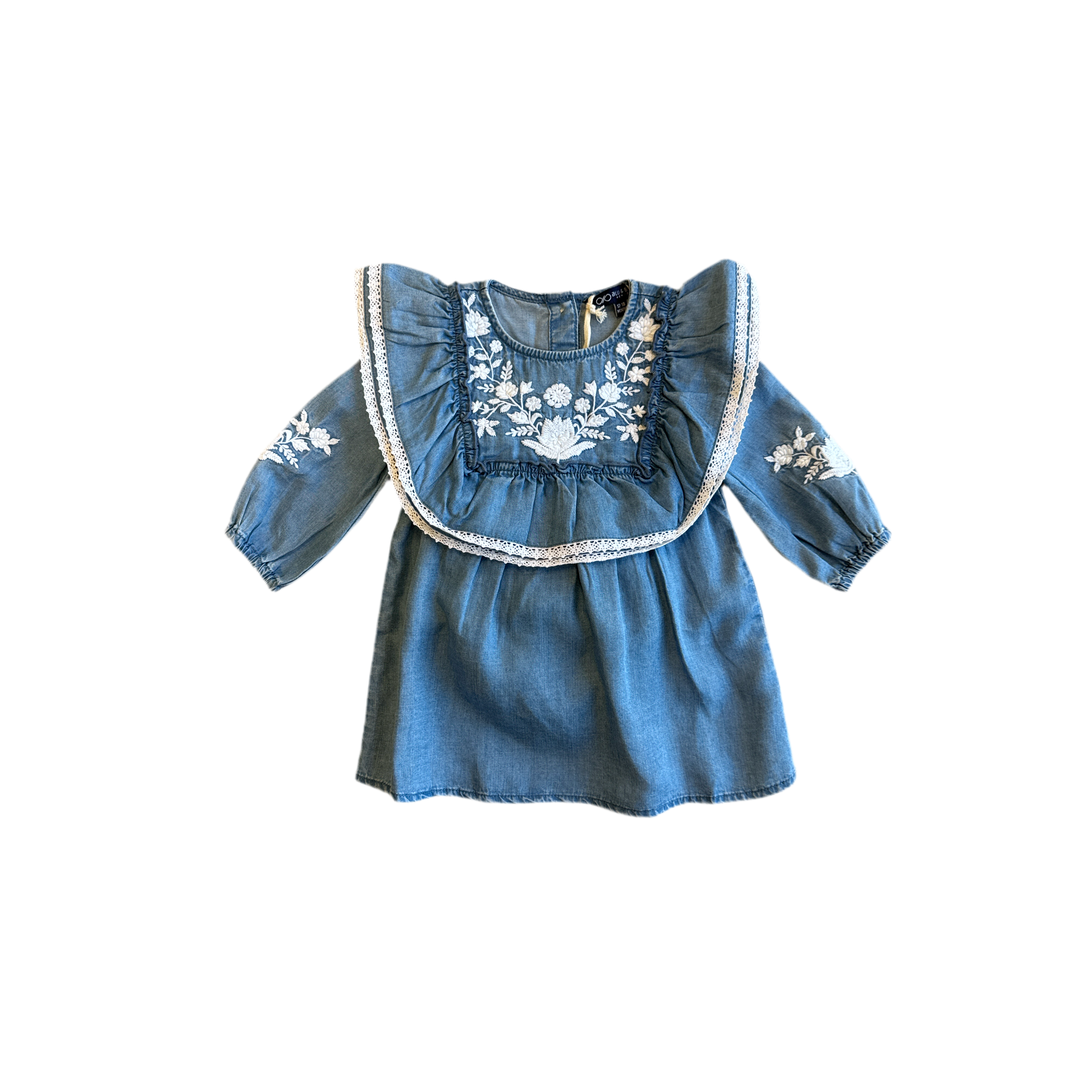 Blu & Blue Opal Denim Dress-BLU & BLUE-Little Giant Kidz