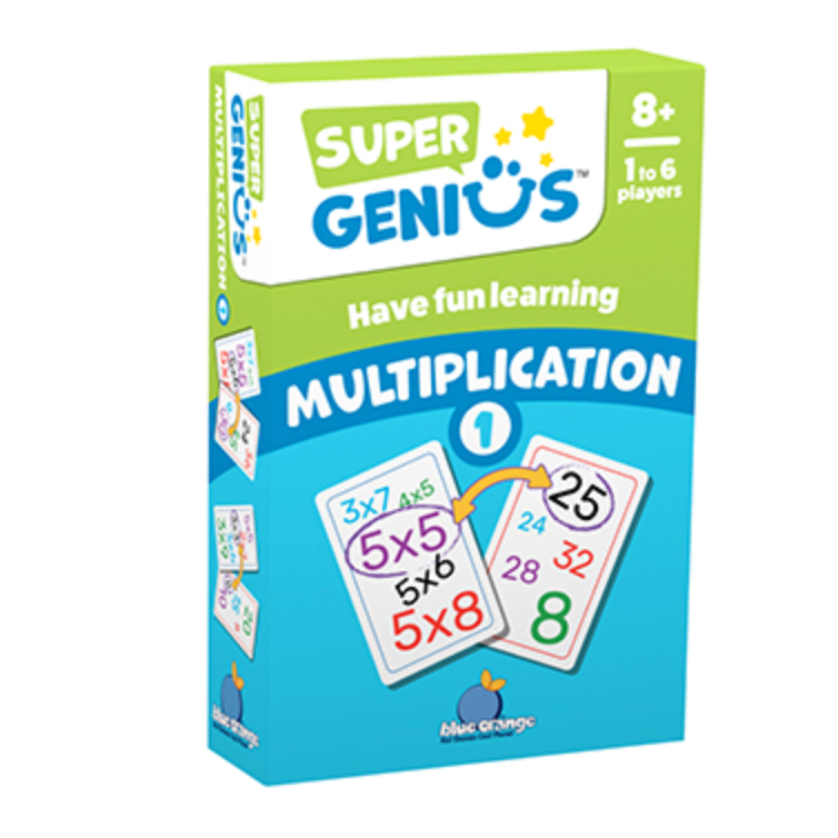 Blue Orange Games - Super Genius Multiplication 1-BLUE ORANGE GAMES-Little Giant Kidz