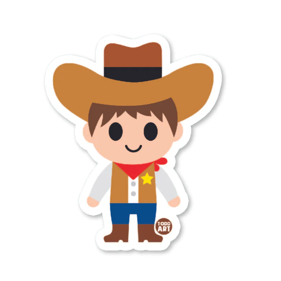 Boo-Boo Buddies Cowboy Sticker-BOO-BOO BUDDIES-Little Giant Kidz