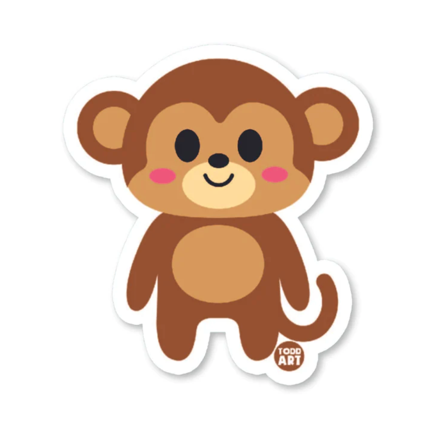 Boo-Boo Buddies Monkey Sticker-BOO-BOO BUDDIES-Little Giant Kidz