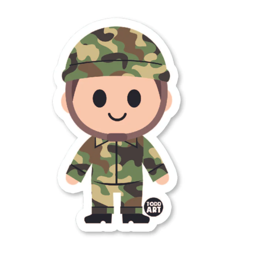 Boo-Boo Buddies Soldier Sticker-BOO-BOO BUDDIES-Little Giant Kidz