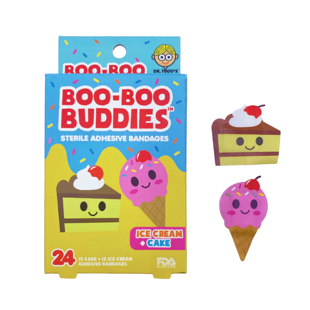 Boo-boo Buddies Sterile Adhesive Bandages - Ice Cream + Cake