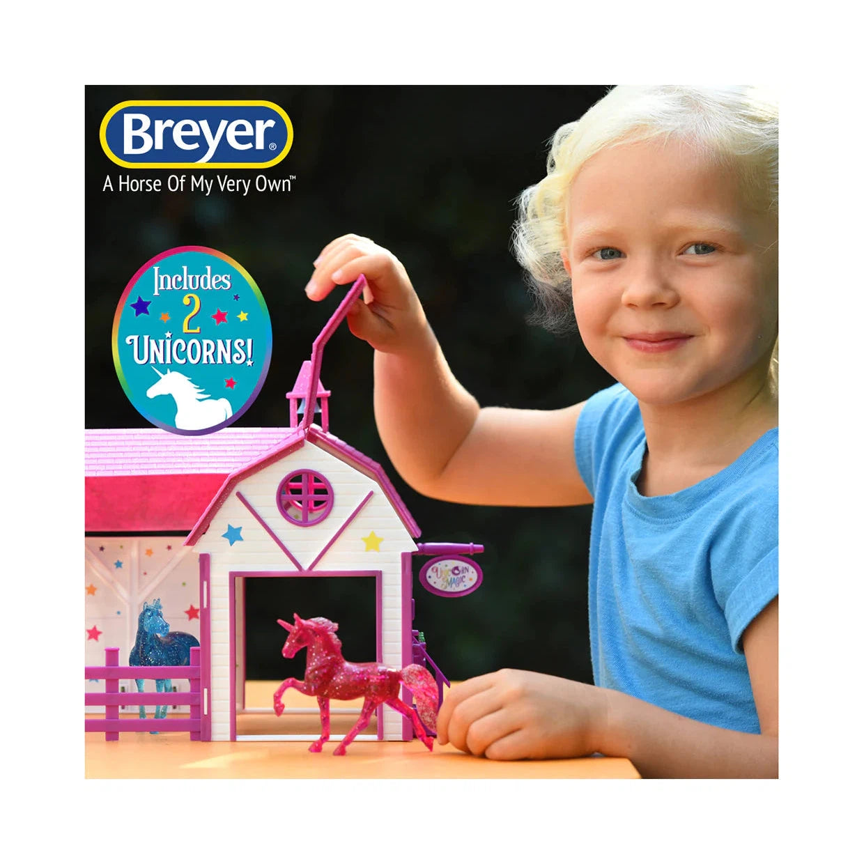 Breyer Unicorn Magic Sparkle Playset-BREYER-Little Giant Kidz