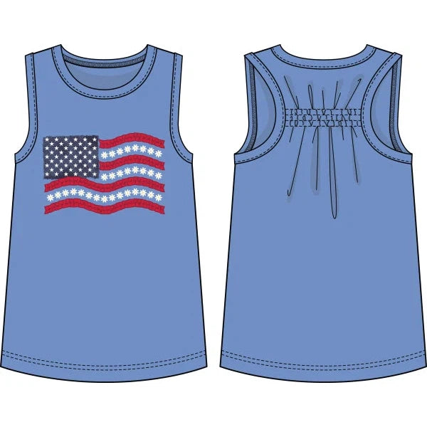 CR Kids American Flag Tunic Top-CR KIDS-Little Giant Kidz