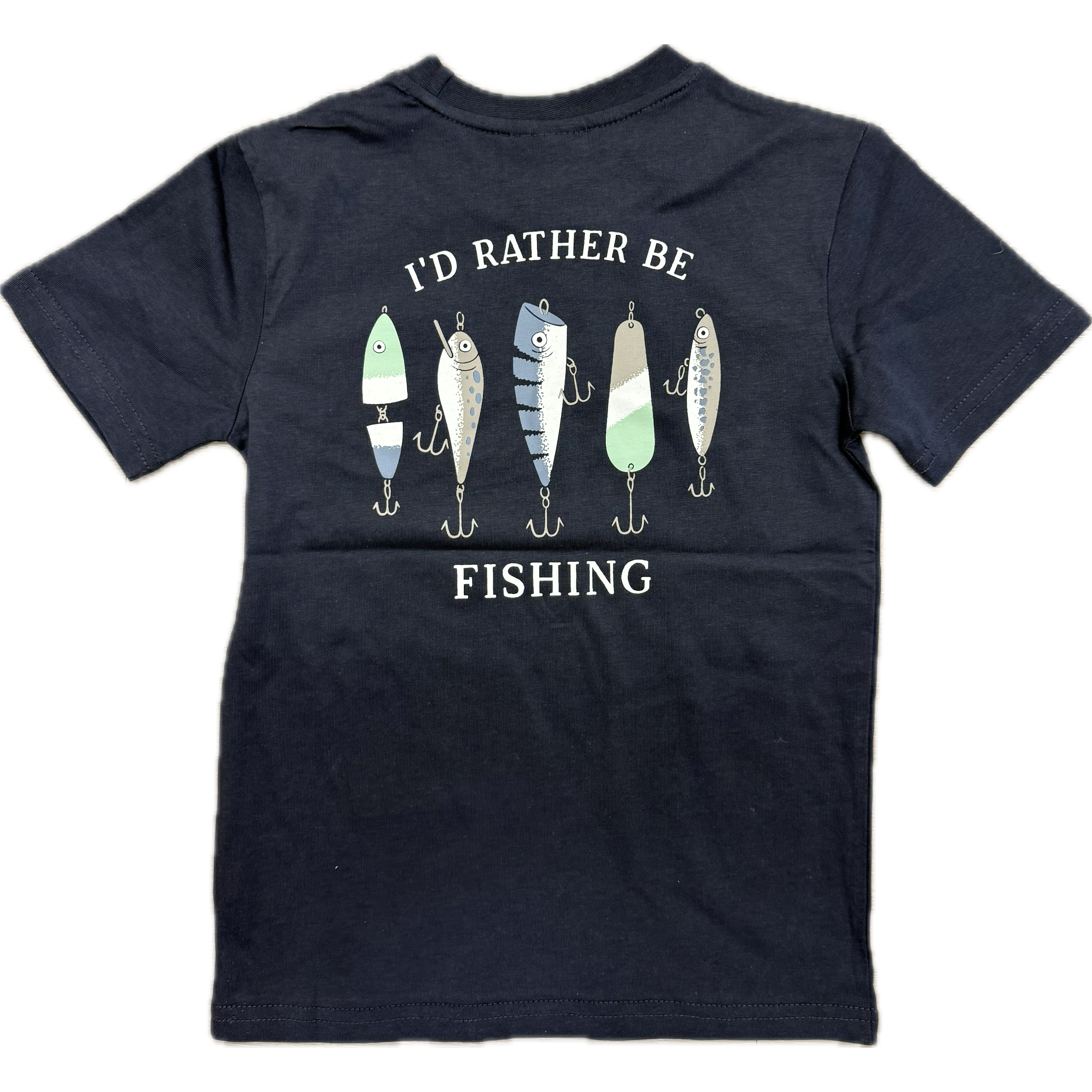 CR Sports Boy's Short Sleeve- Id Rather Be Fishing Top-CR SPORTS-Little Giant Kidz