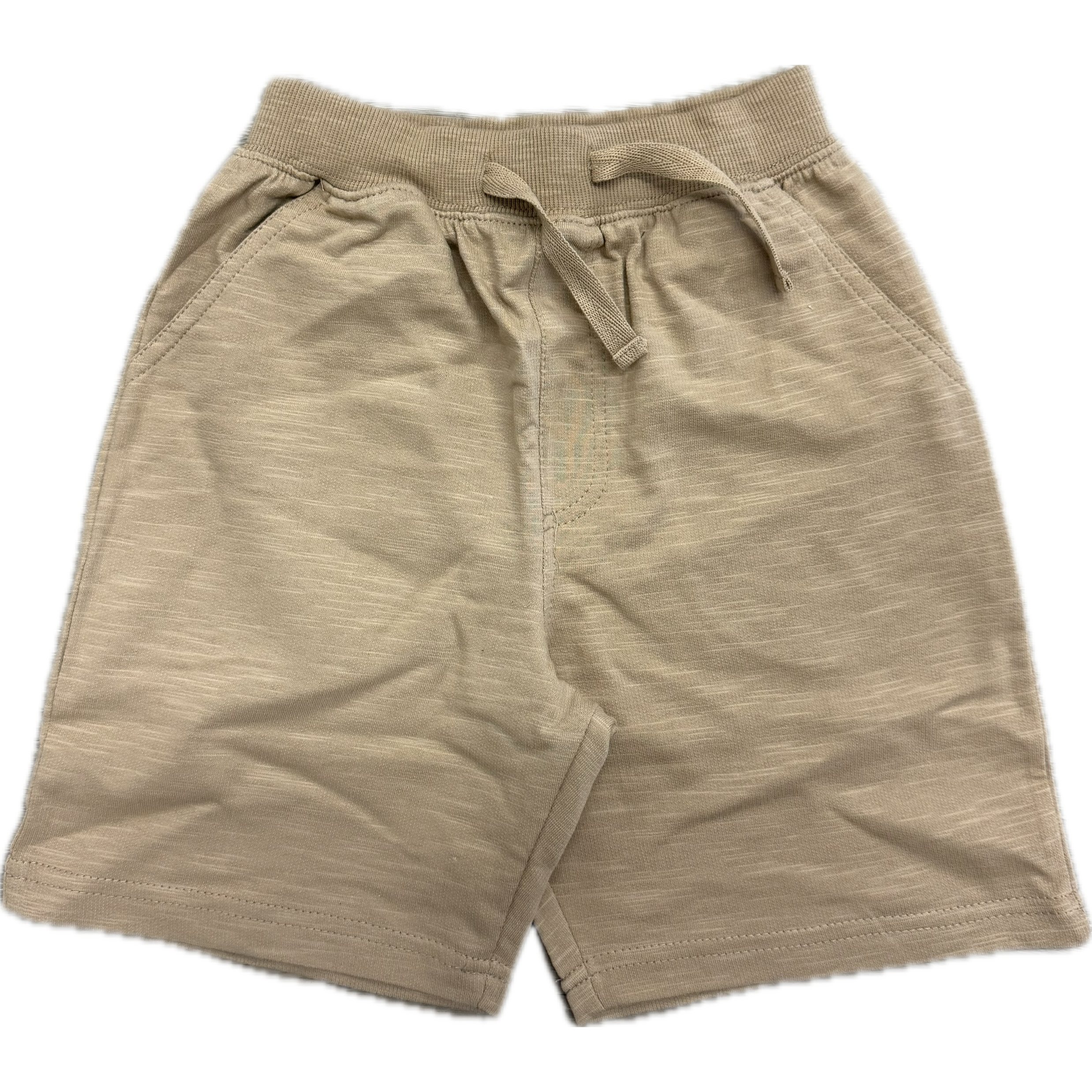 CR Sports Boy's Terry Short With Pockets- Khaki-CR SPORTS-Little Giant Kidz