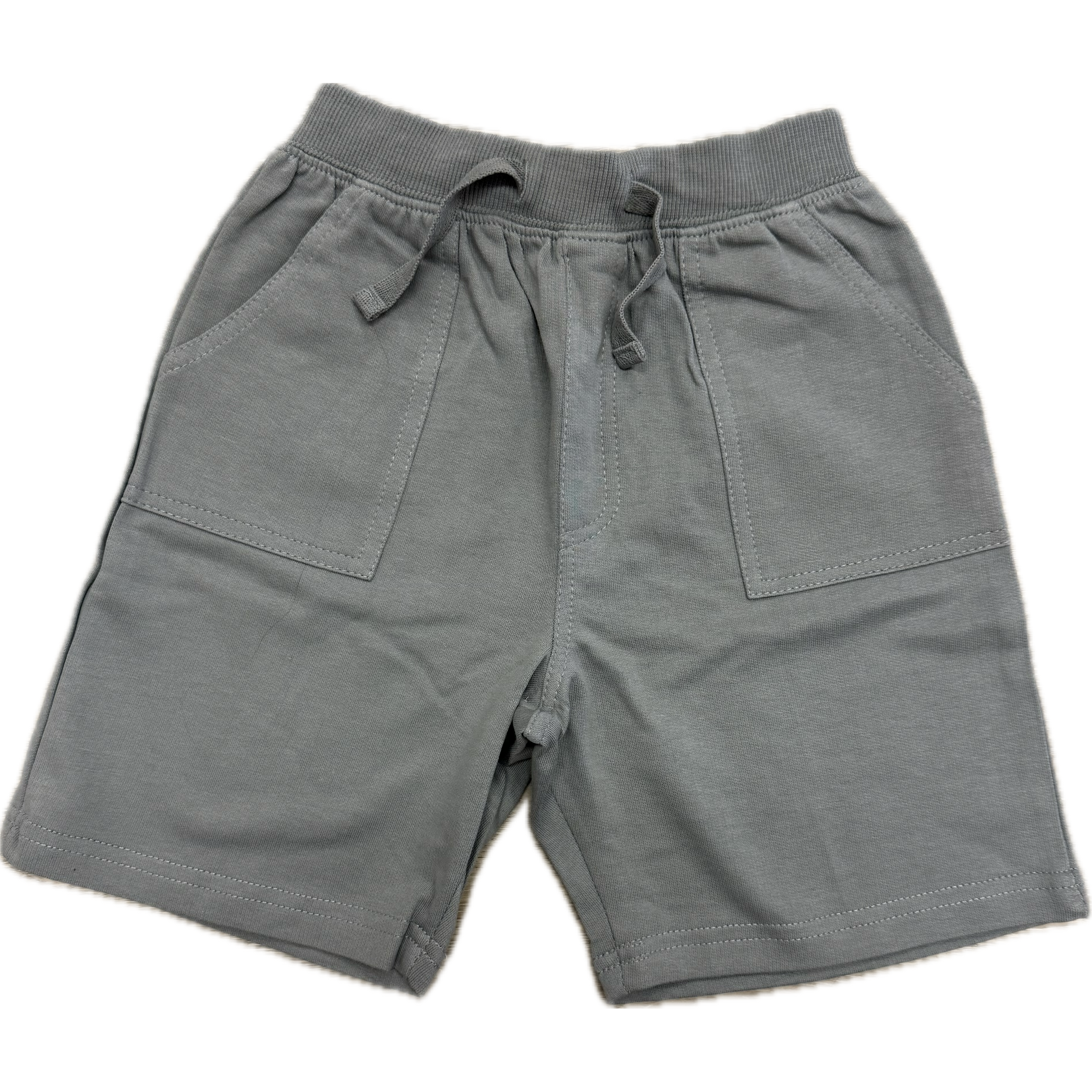 CR Sports Boy's Terry Shorts- Stone Grey-CR SPORTS-Little Giant Kidz