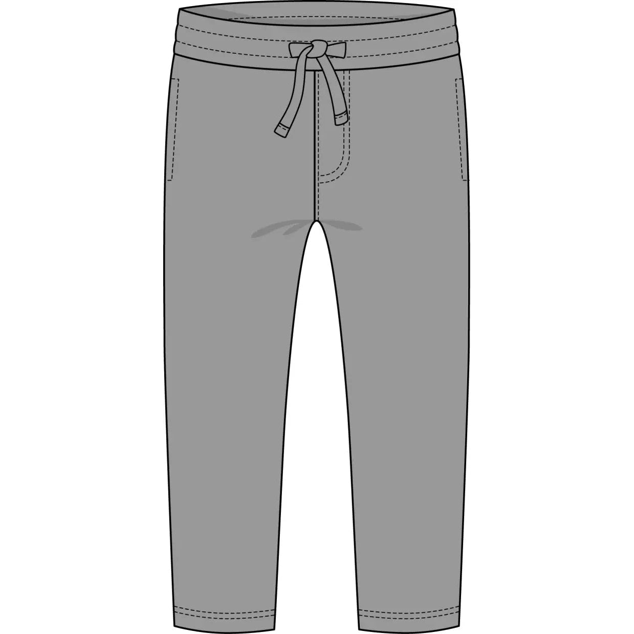 CR Sports Stone Gray Terry Pant-CR SPORTS-Little Giant Kidz