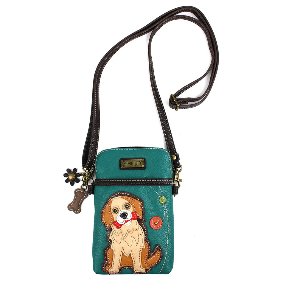 Chala Cellphone Xbody - Golden Retriever (Turquoise)-Chala Group-Little Giant Kidz